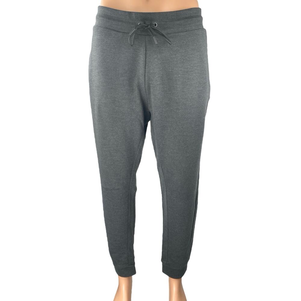 Nike Men's Gray Tapered Leg Elastic Waist Drawstring Activewear Jogger Pants L